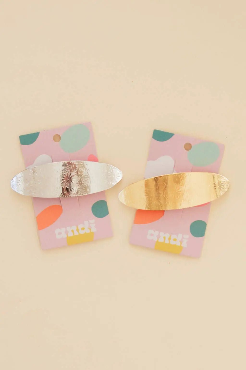 Shop ANDi The Textured Daisy Barrette: Gold - Hair Accessories barrette