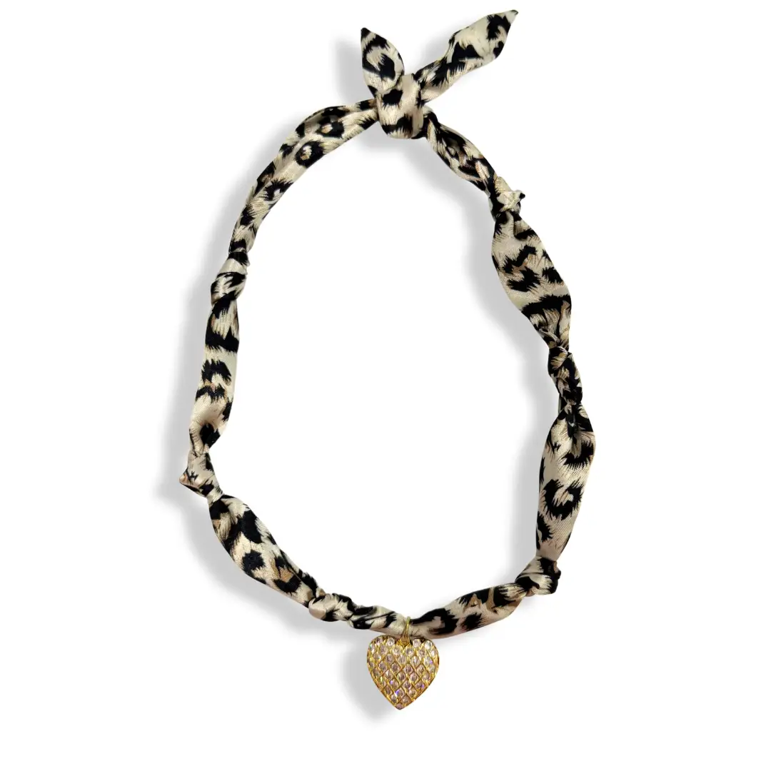 Savvy Bling Satin Scarf Charm Necklaces - Necklaces