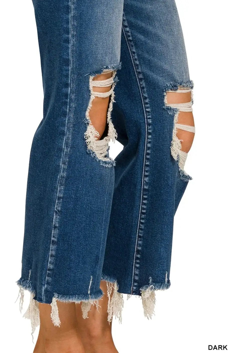 Zenana The Weekend Rebel Kick Flare Jeans - Jeans