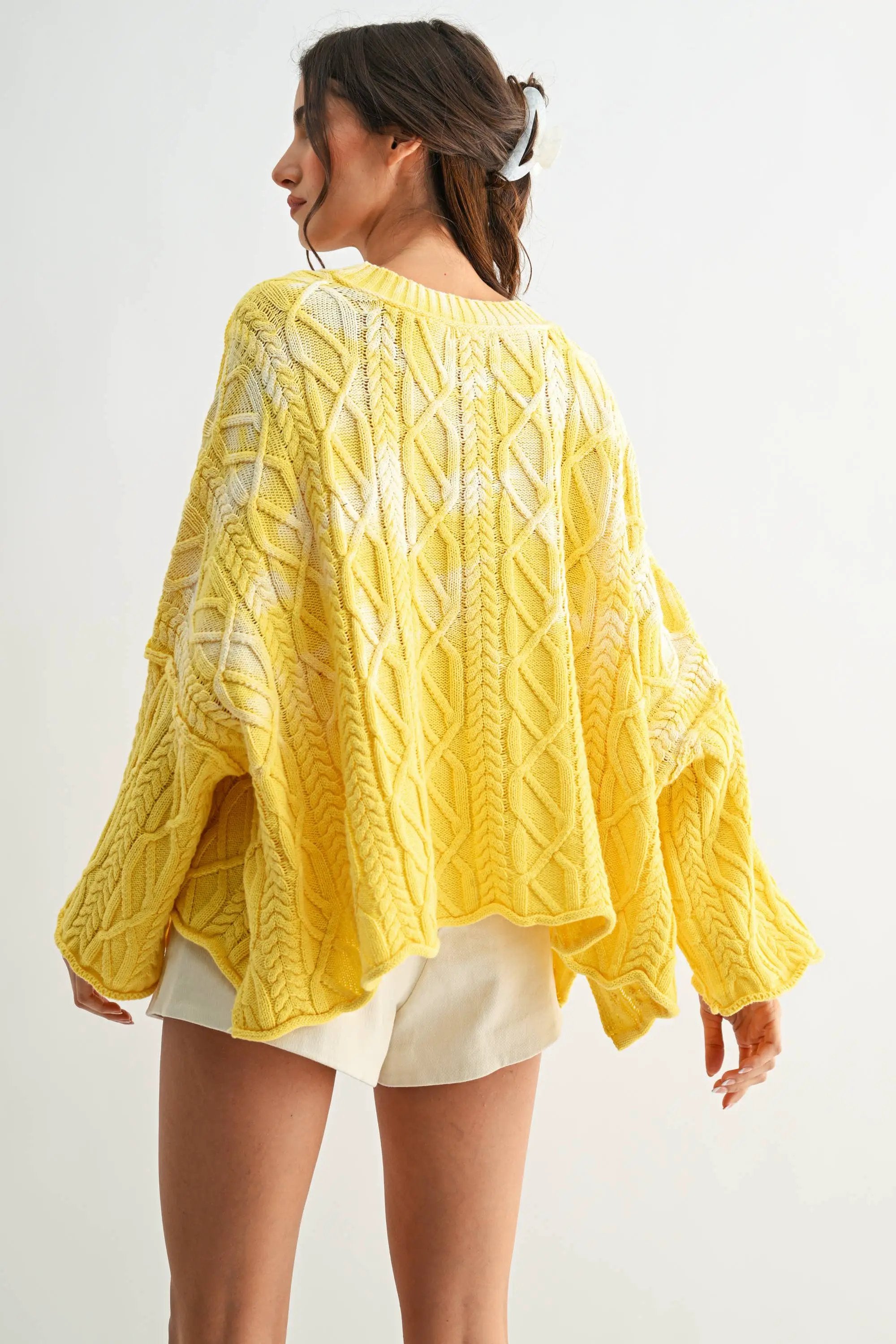 Camellia The Washed Ashore Sweater in Yellow - Sweaters