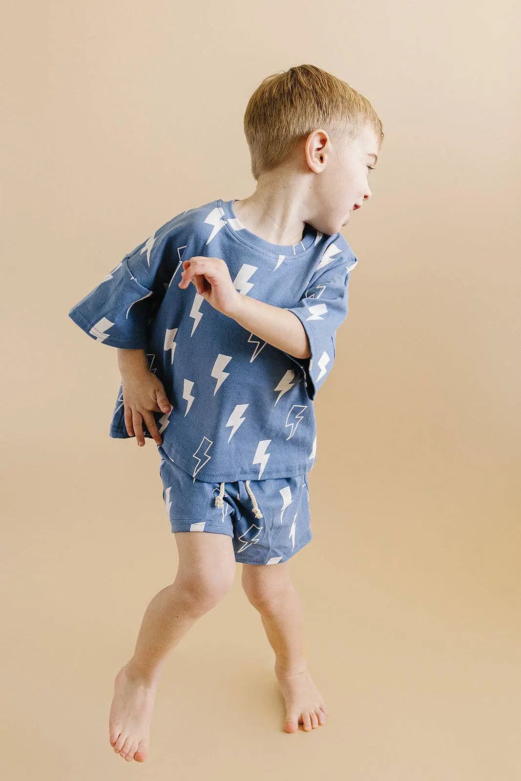 Lucky Panda Kids Blue Bolt Lounge Set - Baby & Children's Outfits