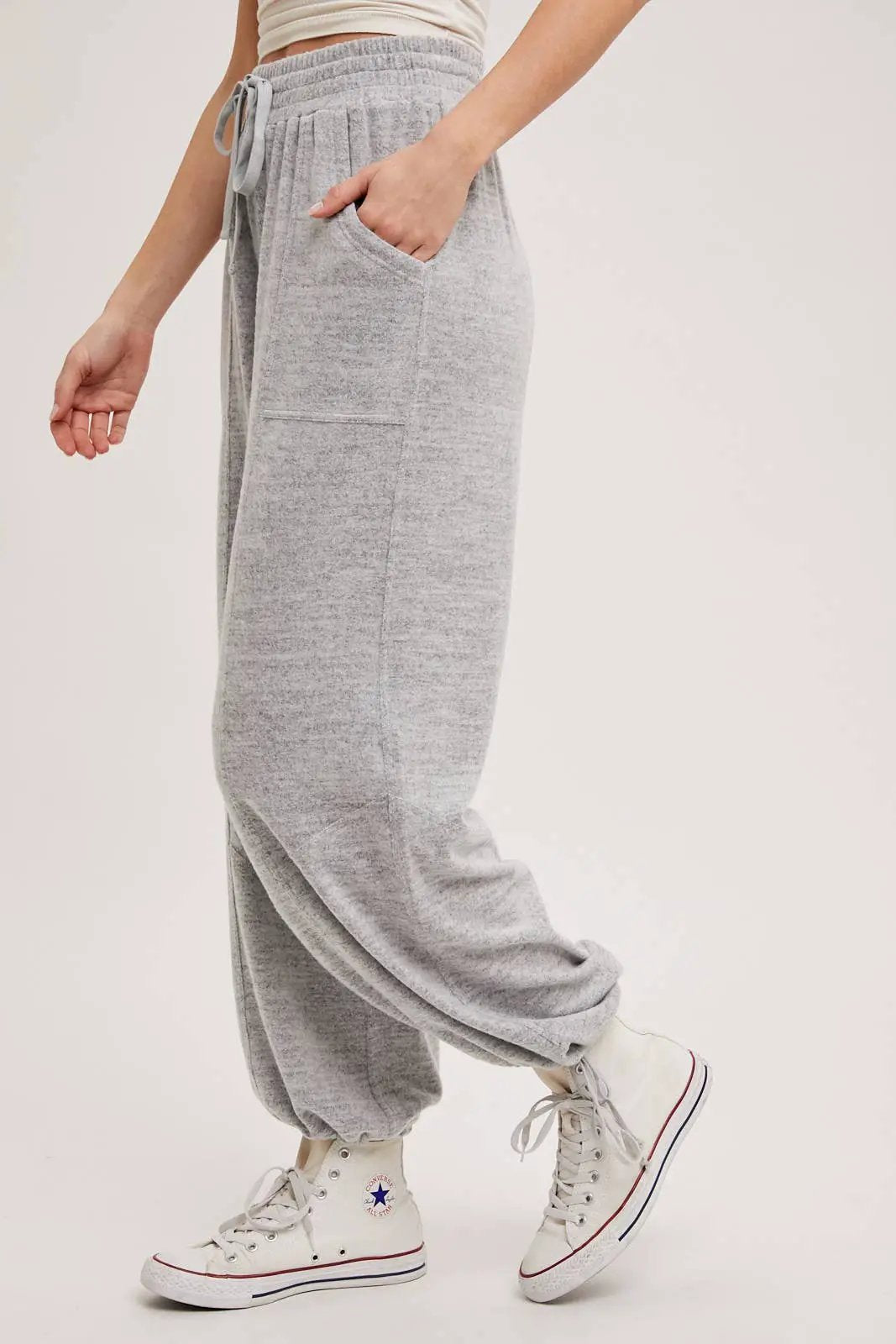 Bluivy Bluivy - Cloud Nine High-Waist Drawstring Joggers - Joggers