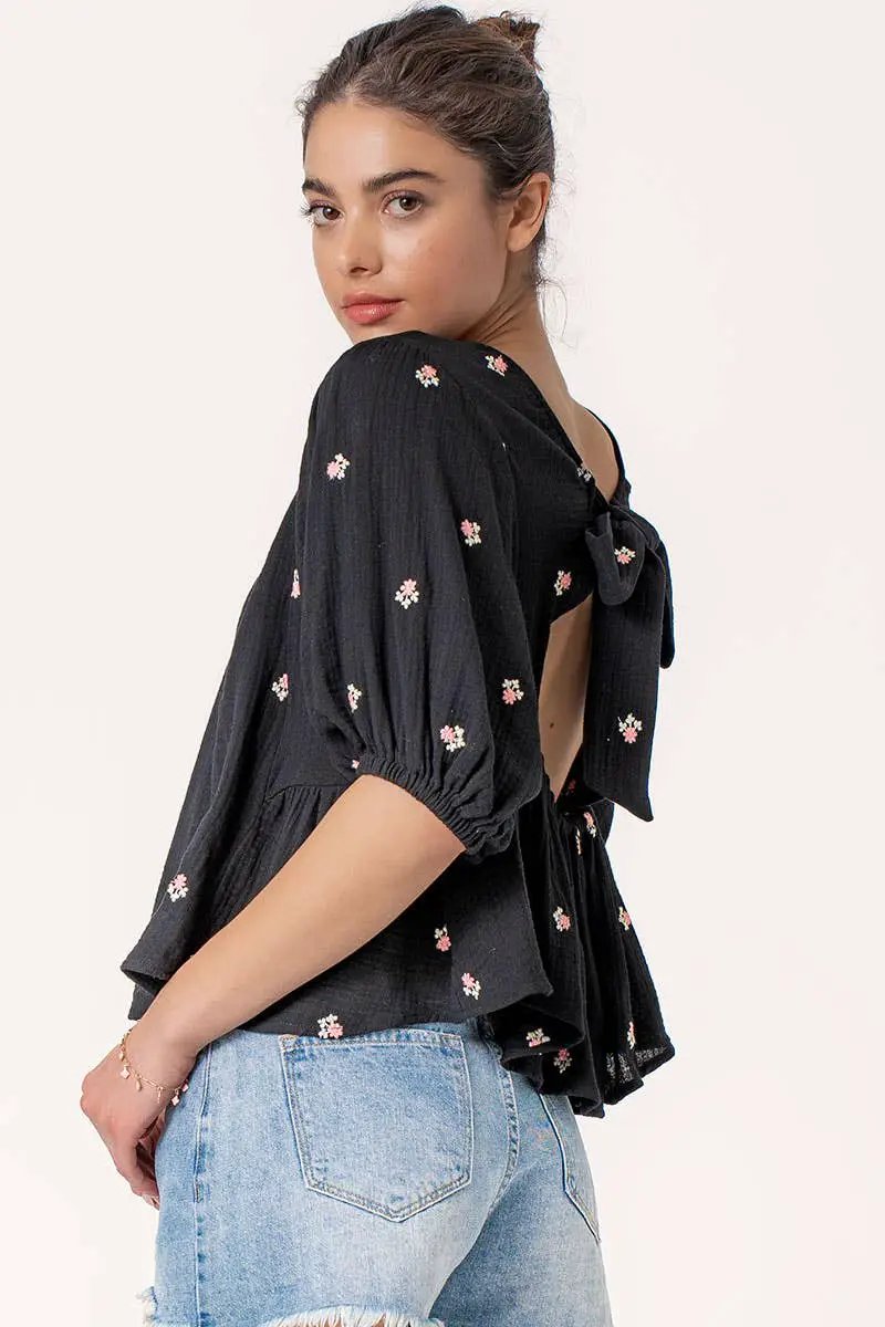 Urban Daizy Blown Away Gauze Blouse - Blouses