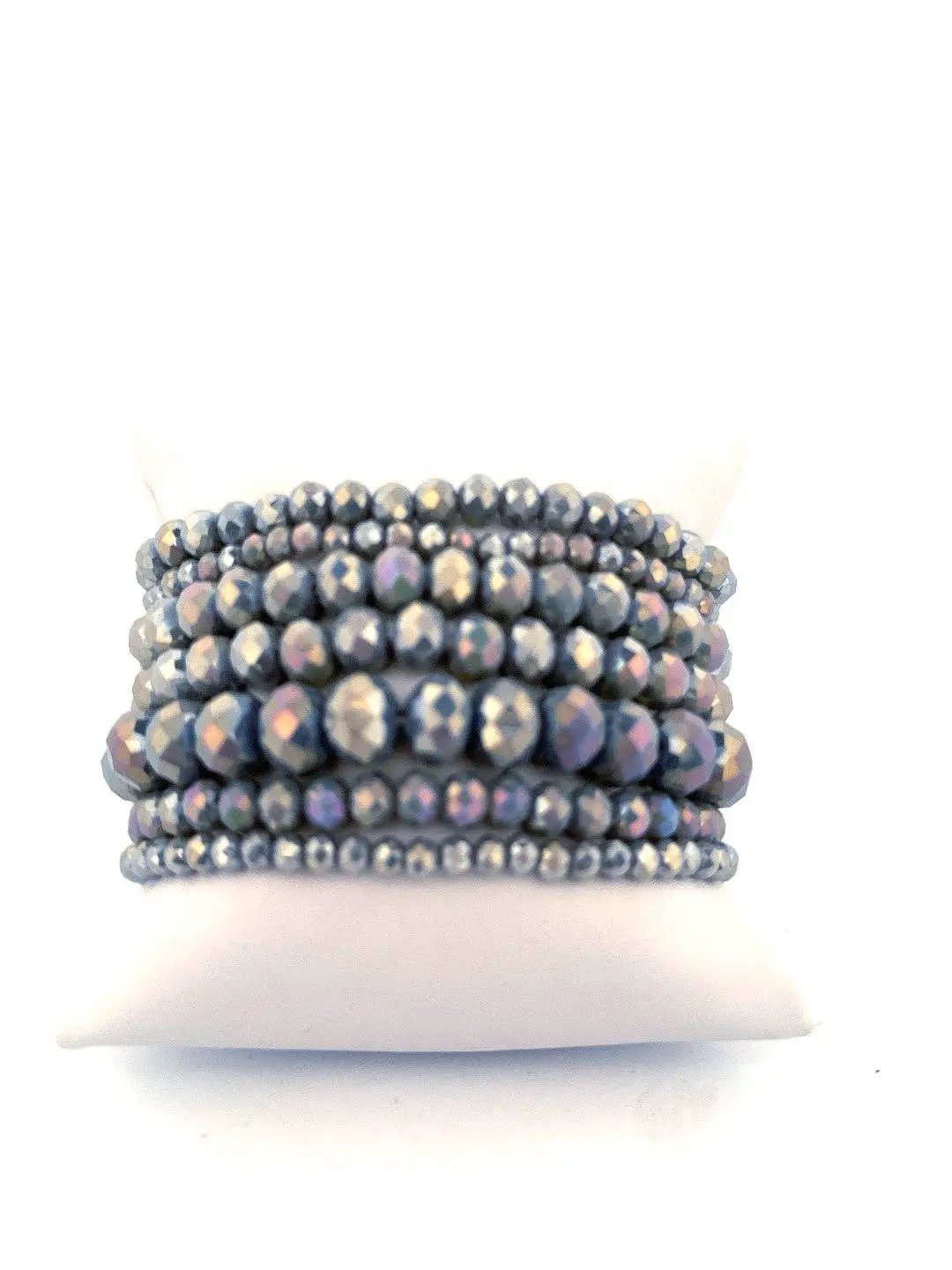 Nette Road Wholesale Unicorn Glass Bead Bracelets - Set of 7 - Bracelets