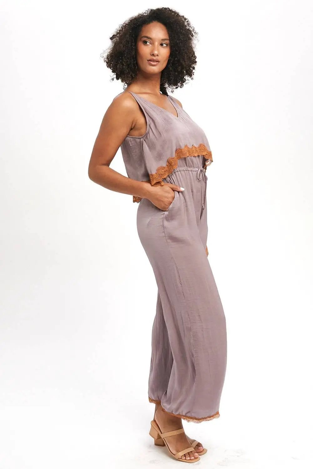 Mystree The Lace Edge Jumpsuit - One-Pieces