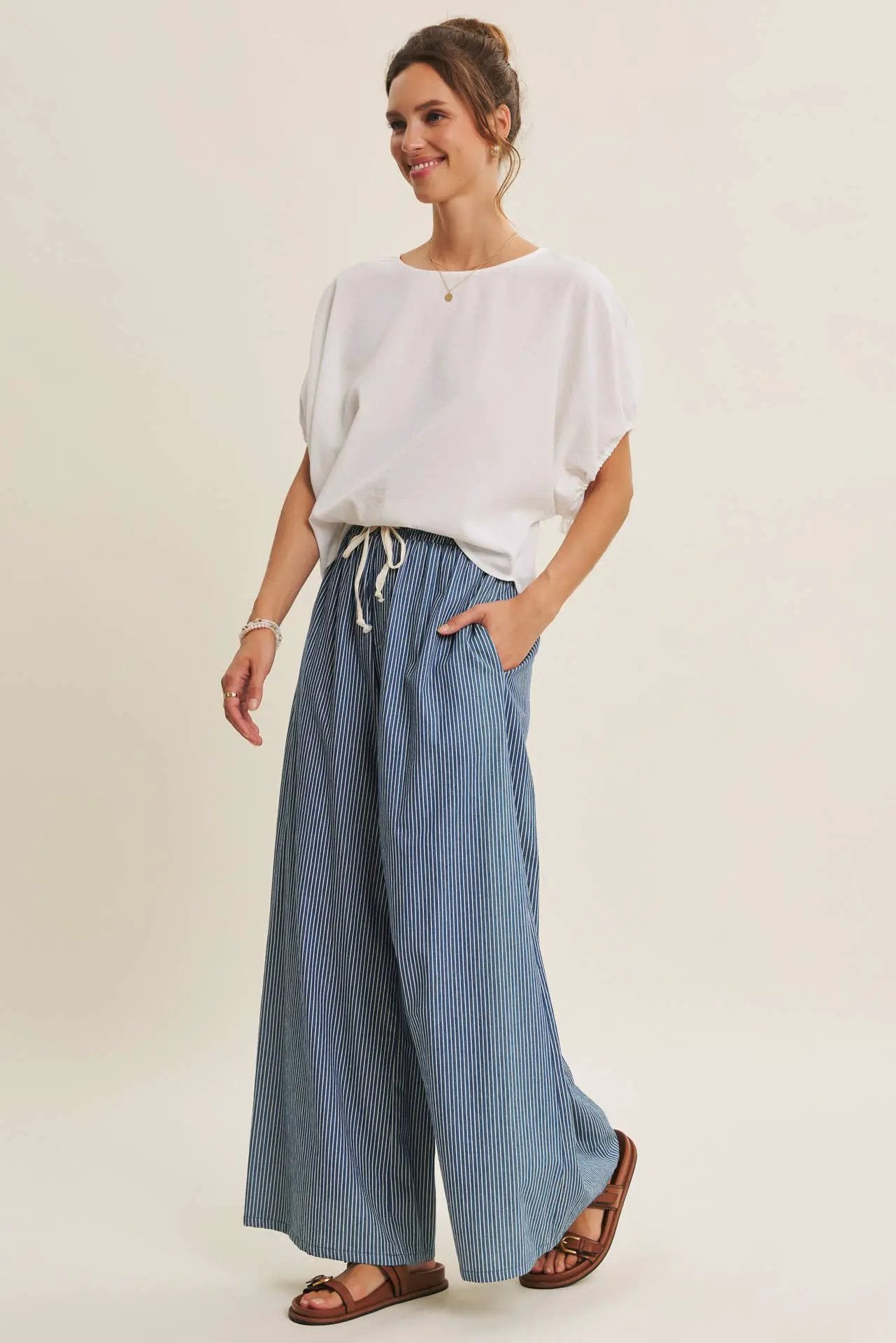 in february The Light & Lovely Dolman Blouse: Off White - Blouses
