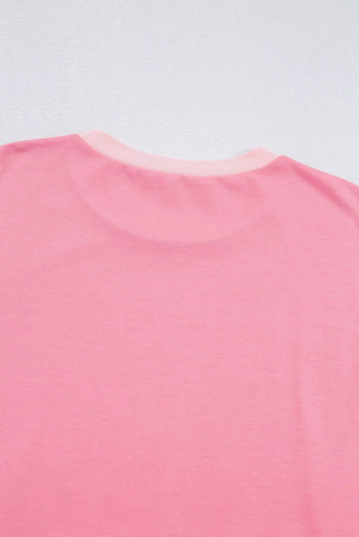 Grateful Threads Boutique Peach Blossom Half Sleeve Raw Seam High Low Side Split Top - Clothing Tops Peach Blossom Half Sleeve Raw Seam High Low Side Split