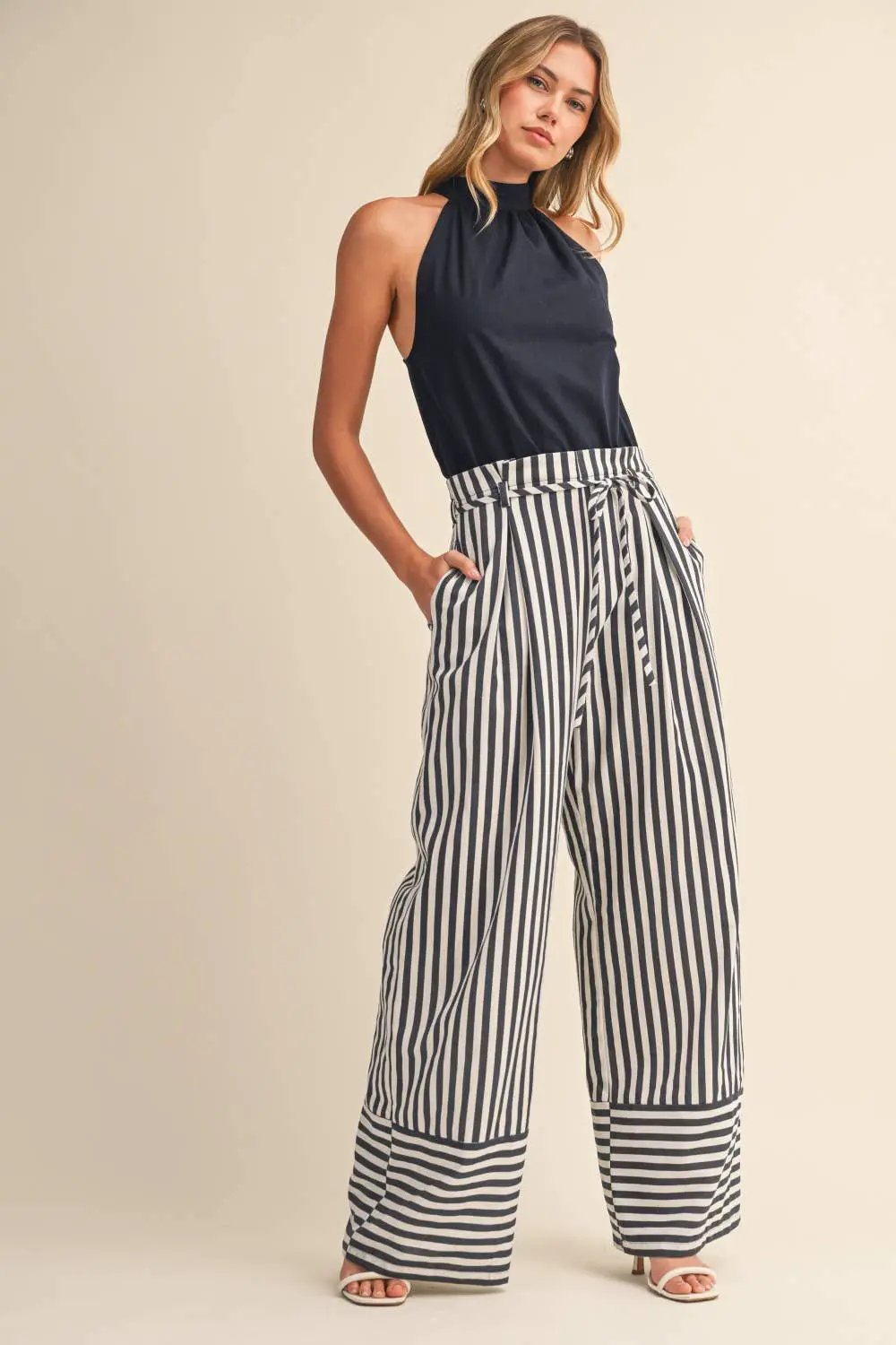 Klesis The Harborline Tie-Waist Jumpsuit - One-Pieces
