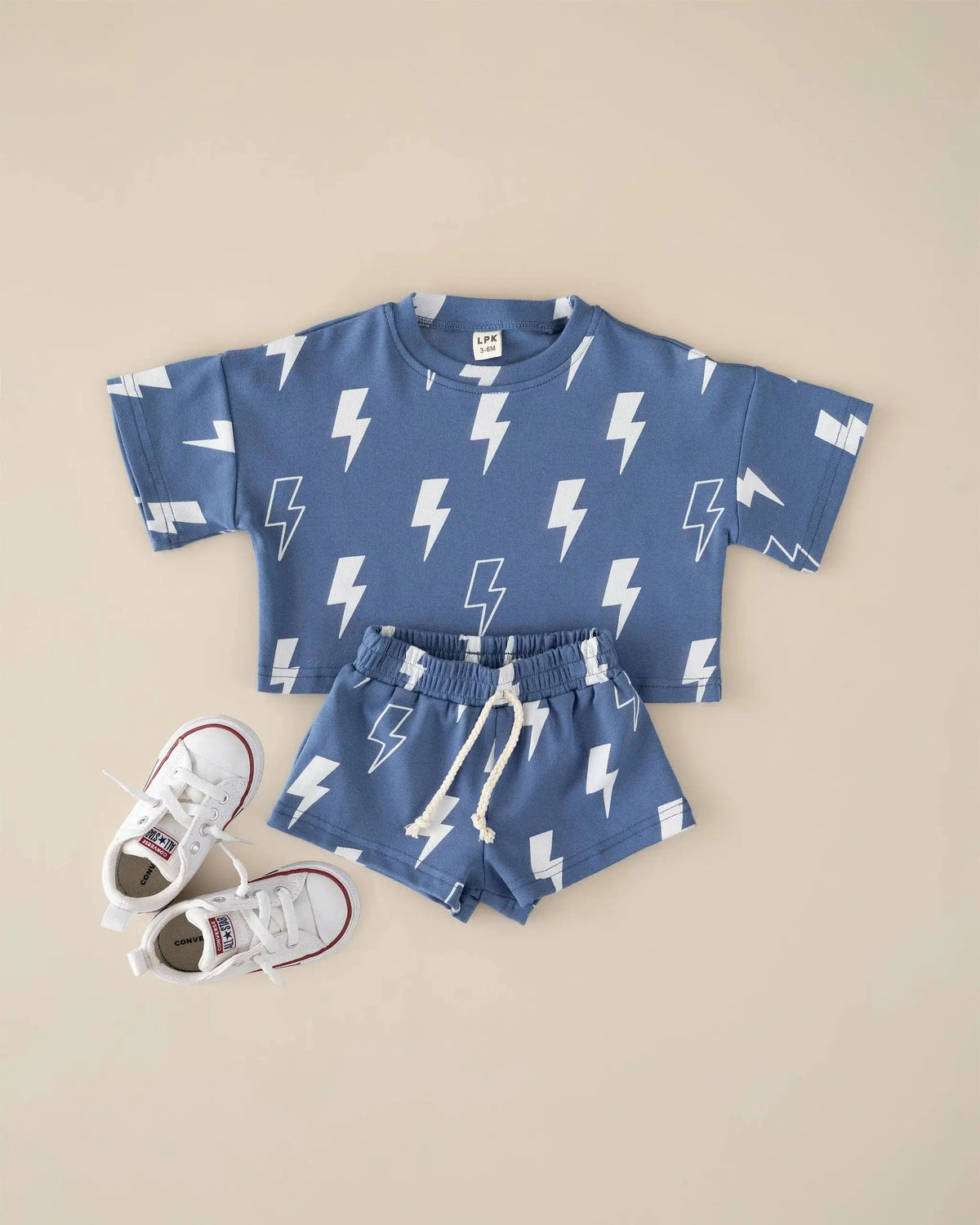 Lucky Panda Kids Blue Bolt Lounge Set - Baby & Children's Outfits