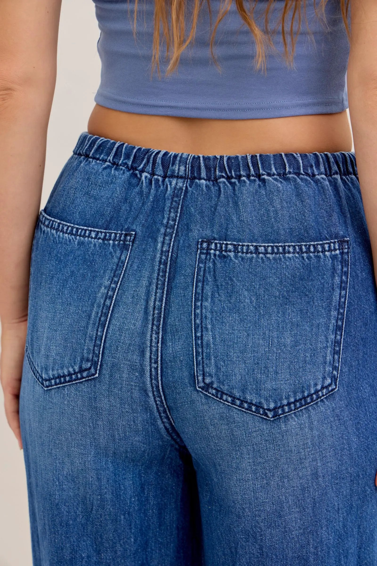 Judy Blue The Easy Breezy High Waist Featherweight Palazzo Pants - Jeans