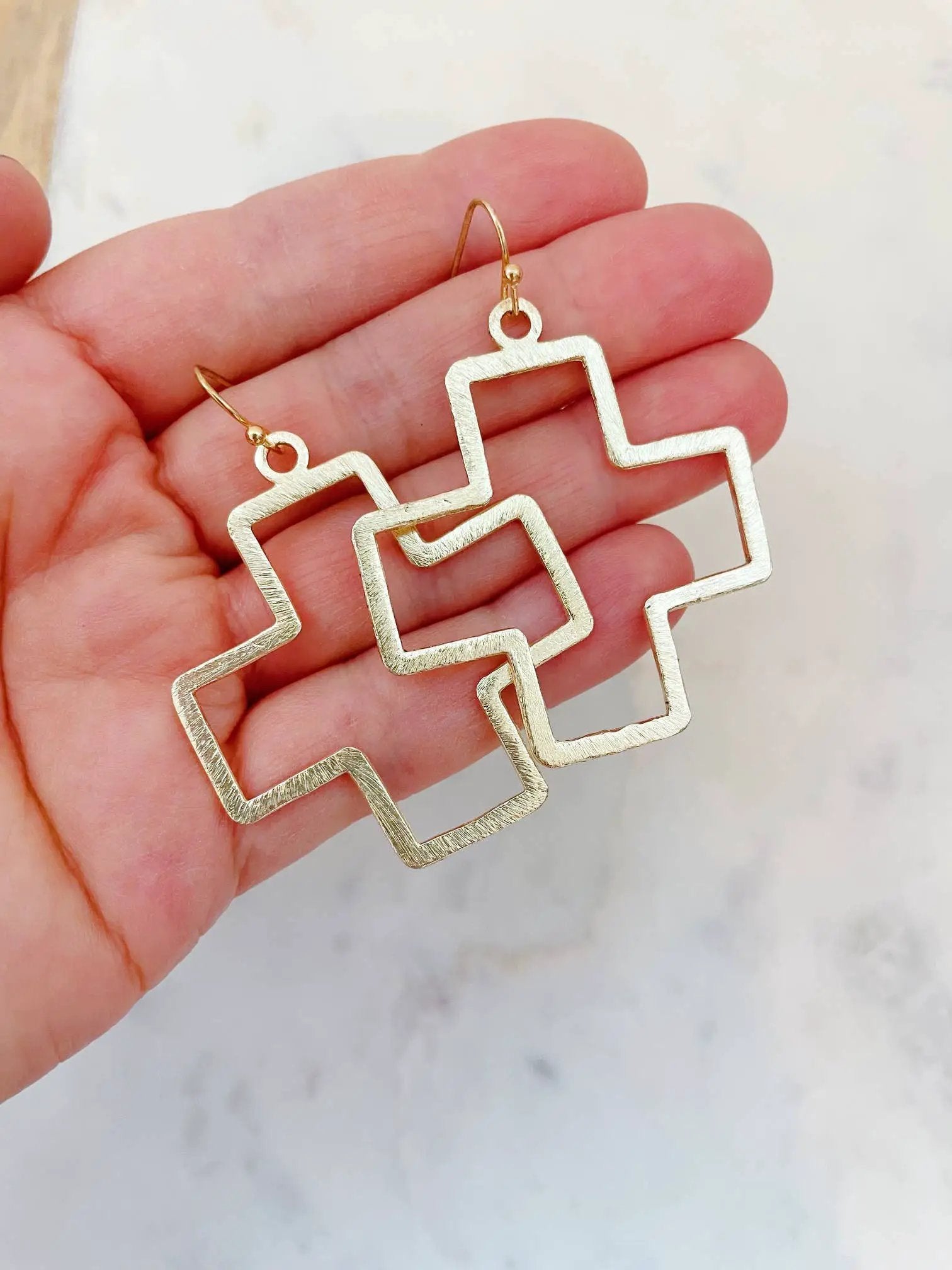 Laalee Jewelry Cross Earrings, Cross Jewelry, Religious Gift Gold Silver - Earrings