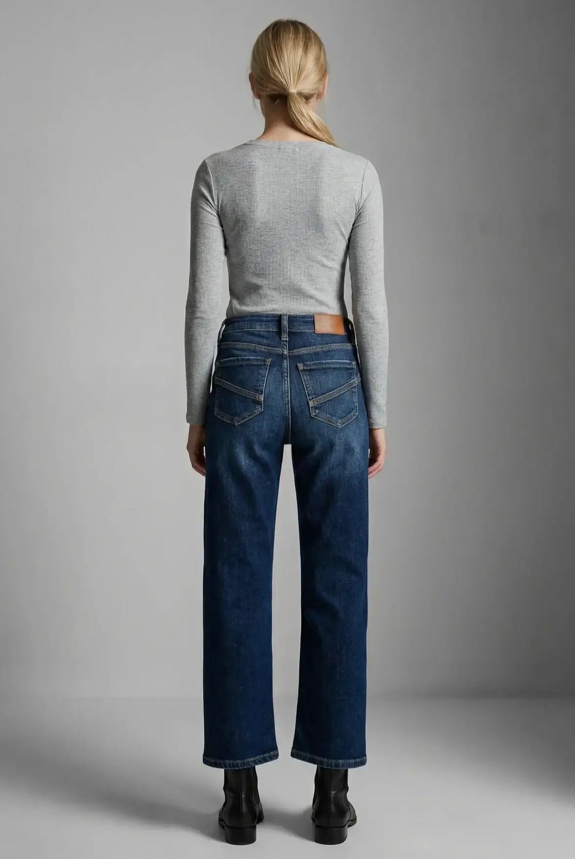 ARTEMIS VINTAGE Artemis Vintage Tummy Control Western Detail High Rise Straight Jean - Jeans