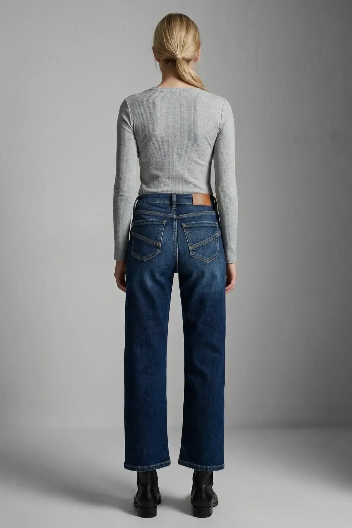 ARTEMIS VINTAGE Artemis Vintage Tummy Control Western Detail High Rise Straight Jean - Jeans