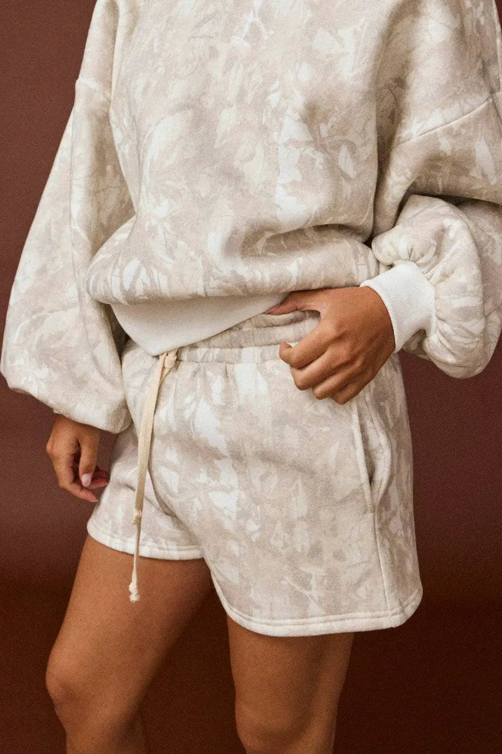 Papermoon The Woodland Camo Crewneck Set: Off White Camo - Outfit Sets