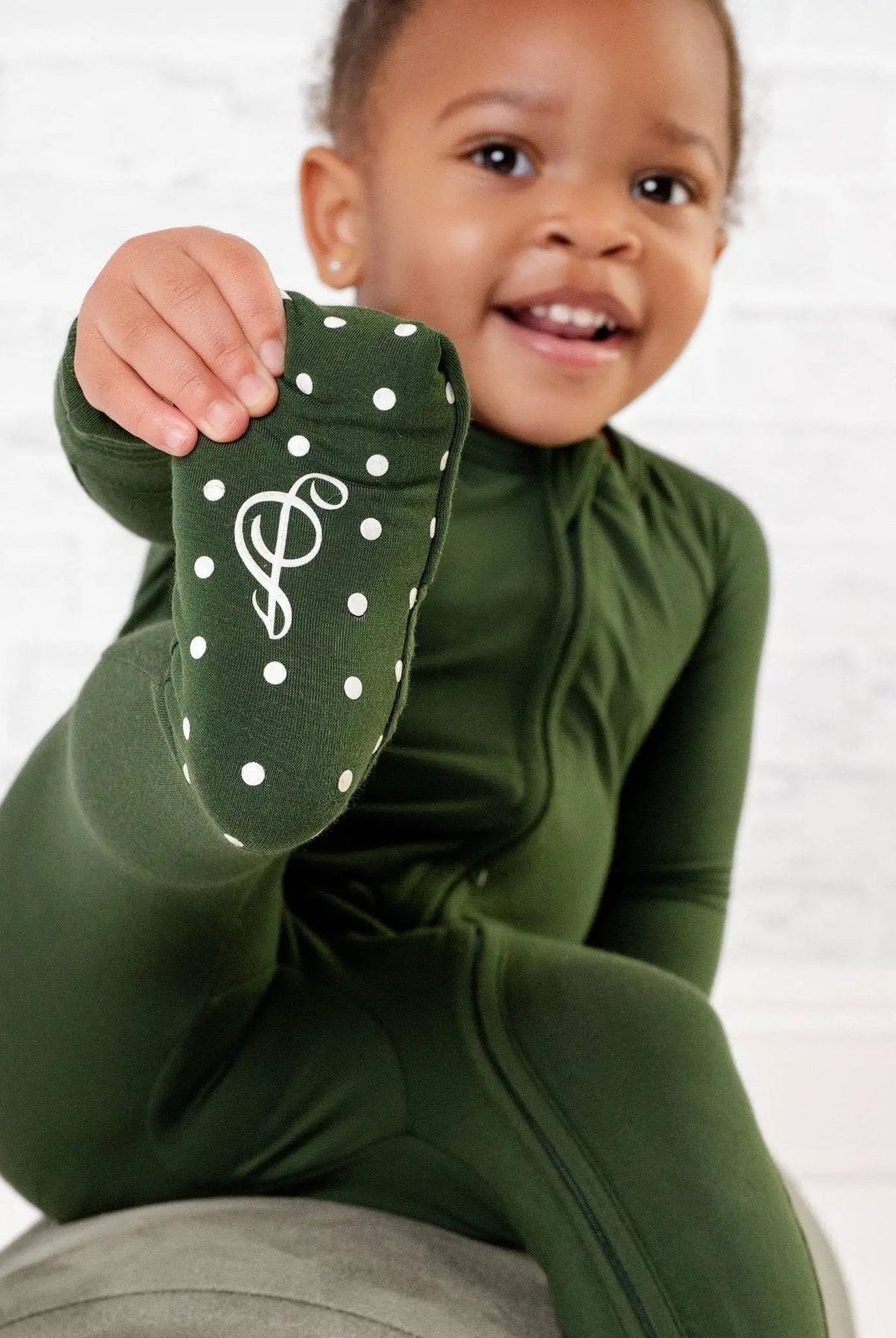 Jammie Session formerly Big Dreams Little Jammies Emerald Bamboo Romper - Baby One-Pieces