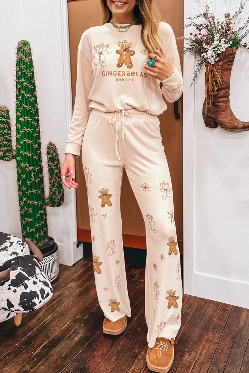 Grateful Threads Boutique Gingerbread Bakery Lounge Set - Outfit Sets