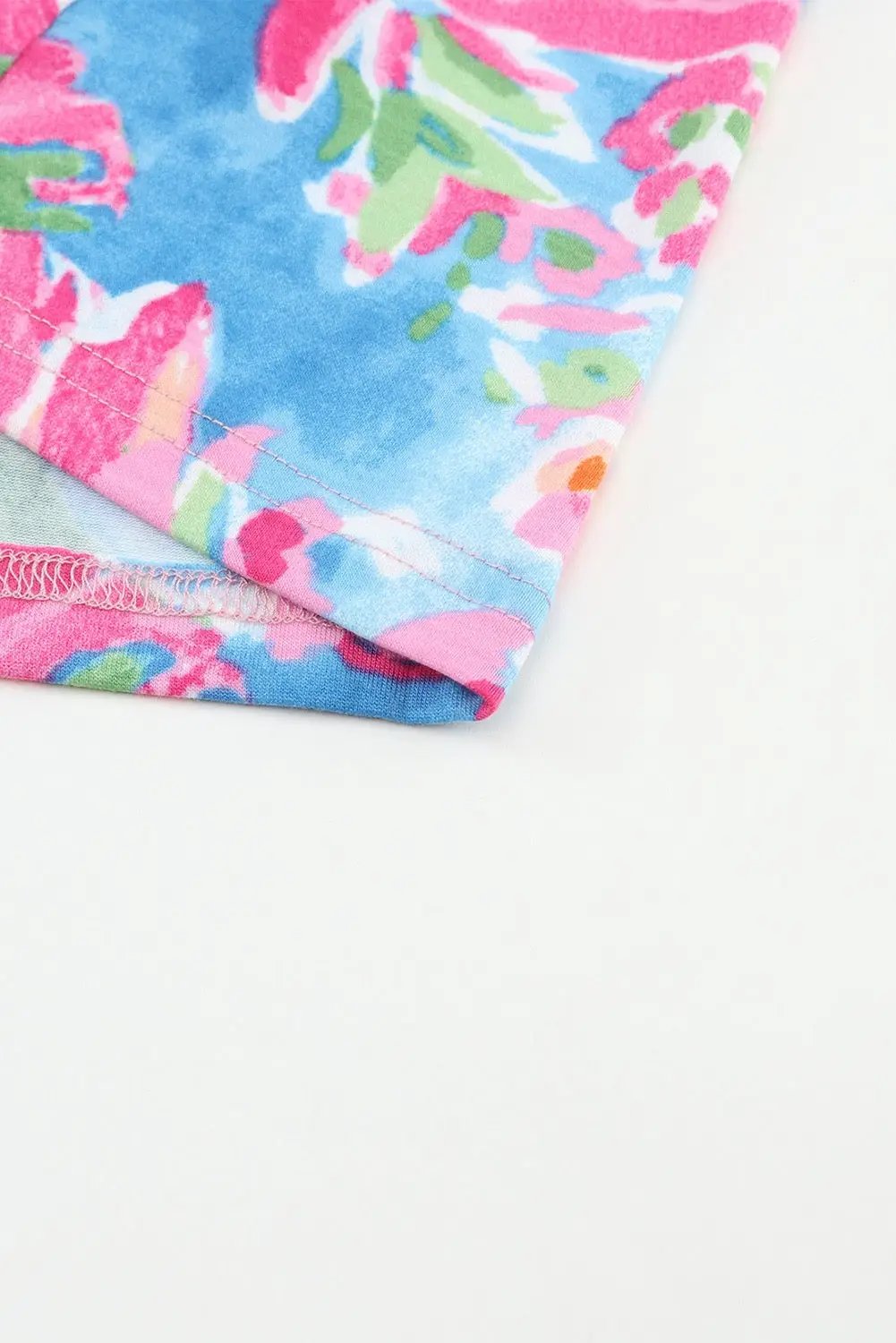 Grateful Threads Boutique Pink Flower Print Long Sleeve Button Up Cardigan - Cardigans Pink Flower Print Long Sleeve Button Up Cardigan