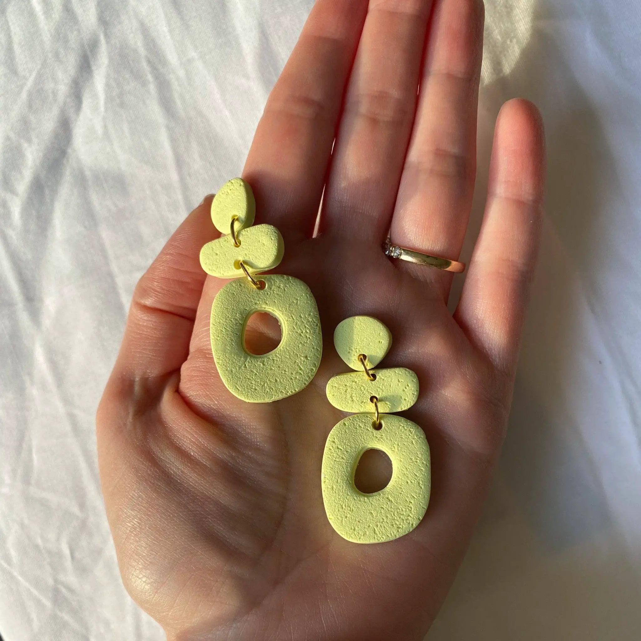 Blush and Bash Studio Blush and Bash Studio - Green Geometric Earrings - Earrings