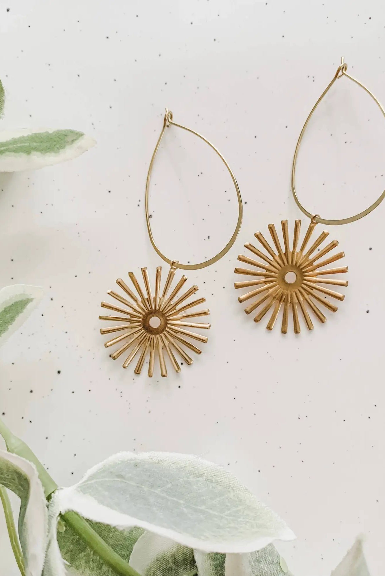 Adri’s The Sun Drop Hoop Earrings - Earrings