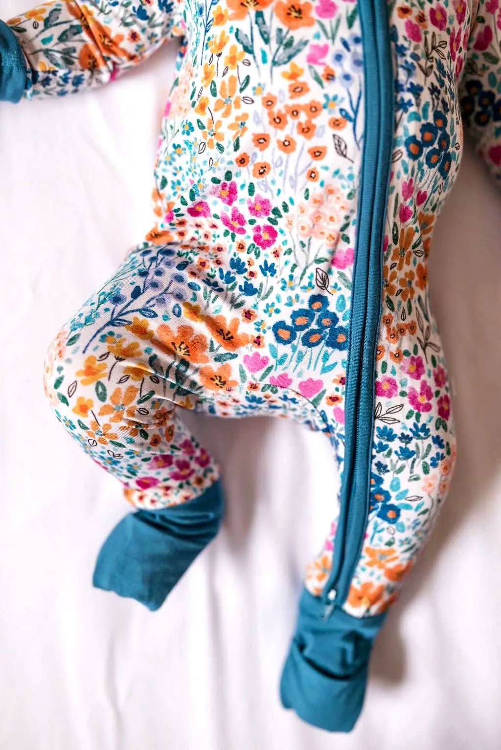 Jammie Session formerly Big Dreams Little Jammies Whispering Wildflowers Bamboo Romper - Baby One-Pieces