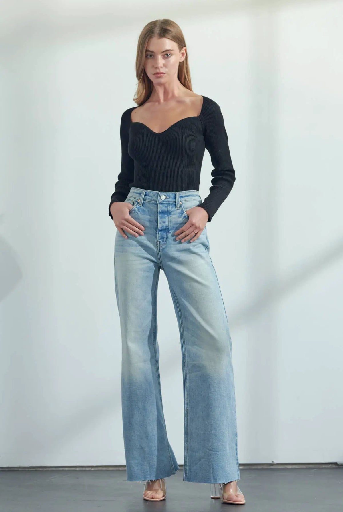 ARTEMIS VINTAGE Artemis Vintage 90'S Vintage Stretch Wide Leg Jeans - Jeans
