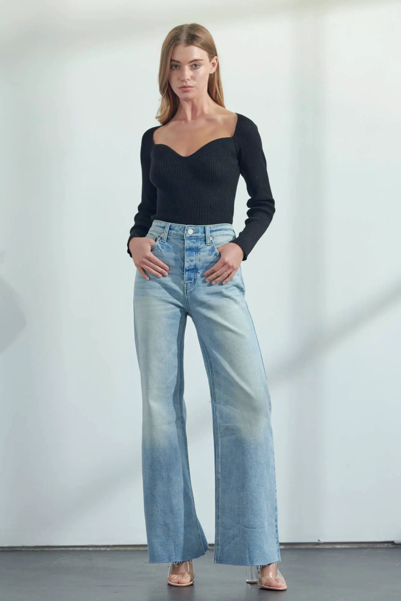ARTEMIS VINTAGE Artemis Vintage 90'S Vintage Stretch Wide Leg Jeans - Jeans
