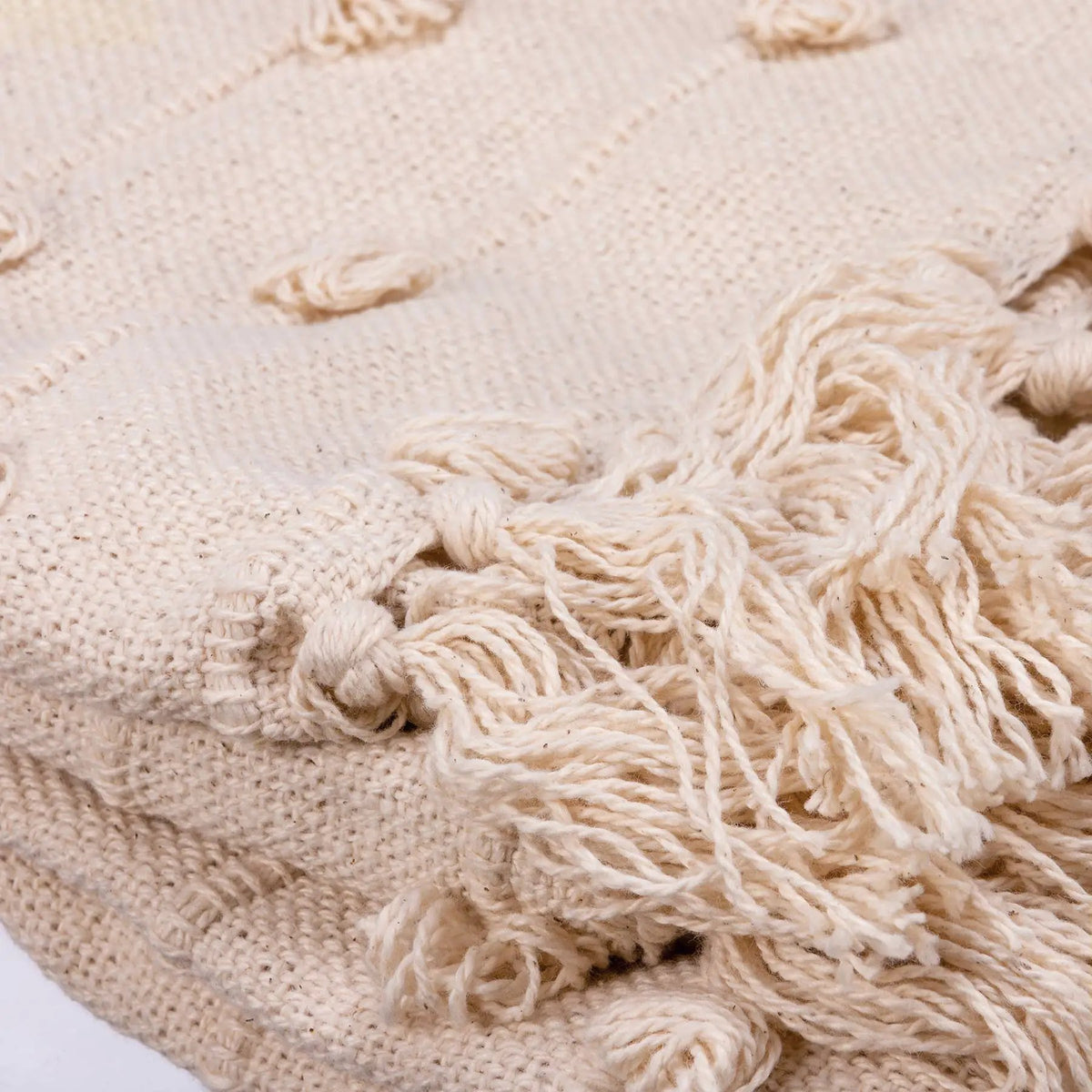 Primitives by Kathy The Cream Poms Throw Blanket - Throw Blankets