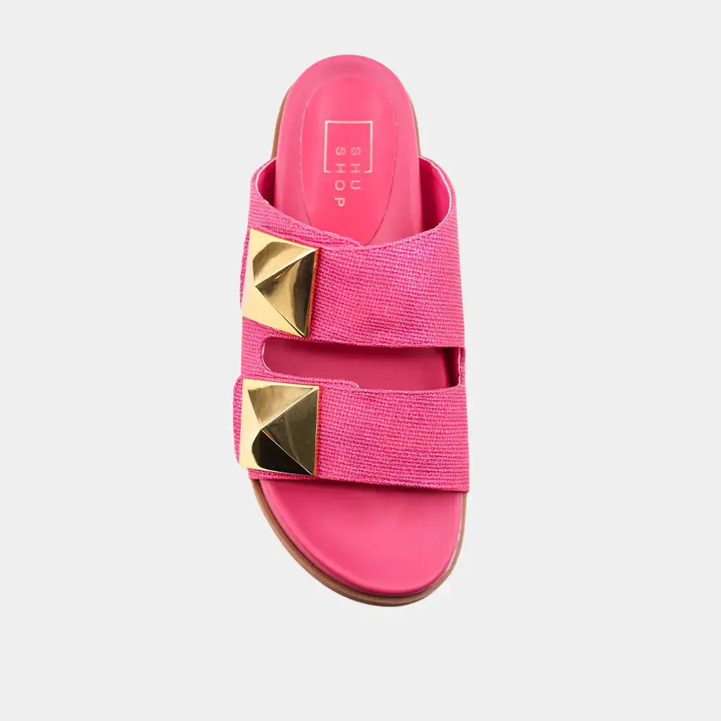 Shu Shop Shu Shop BERNARDA: Woven Fuchsia - Sandals