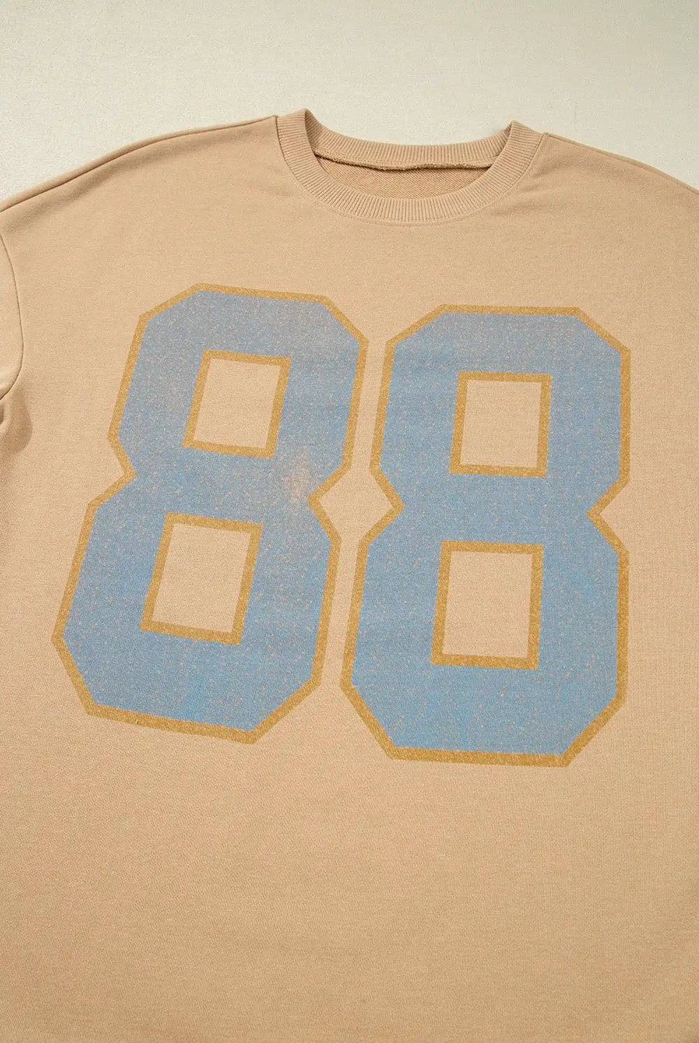 Grateful Threads Boutique Game Day Vibes Khaki “88” Oversized Sweatshirt - Sweatshirts