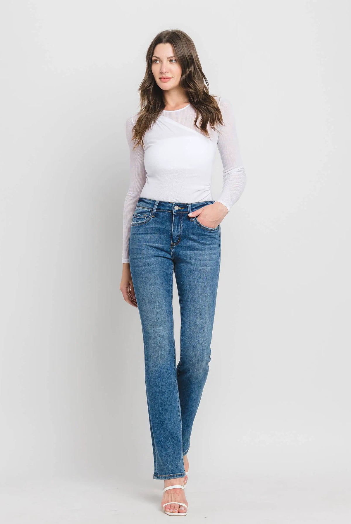 VERVET by FLYING MONKEY VERVET High Rise Bootcut Jeans - Jeans