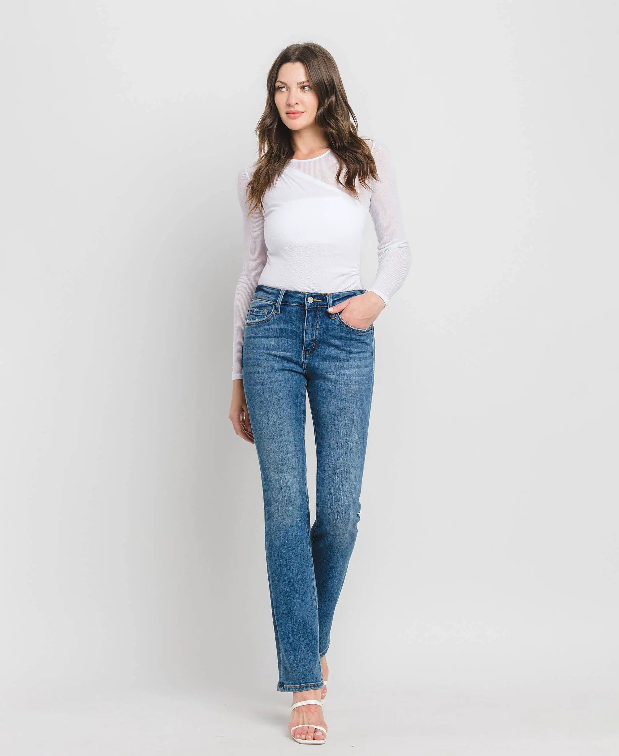 VERVET by FLYING MONKEY VERVET High Rise Bootcut Jeans - Jeans