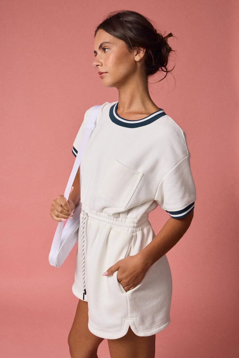 Papermoon The Courtside Crush Varsity Romper - One-Pieces