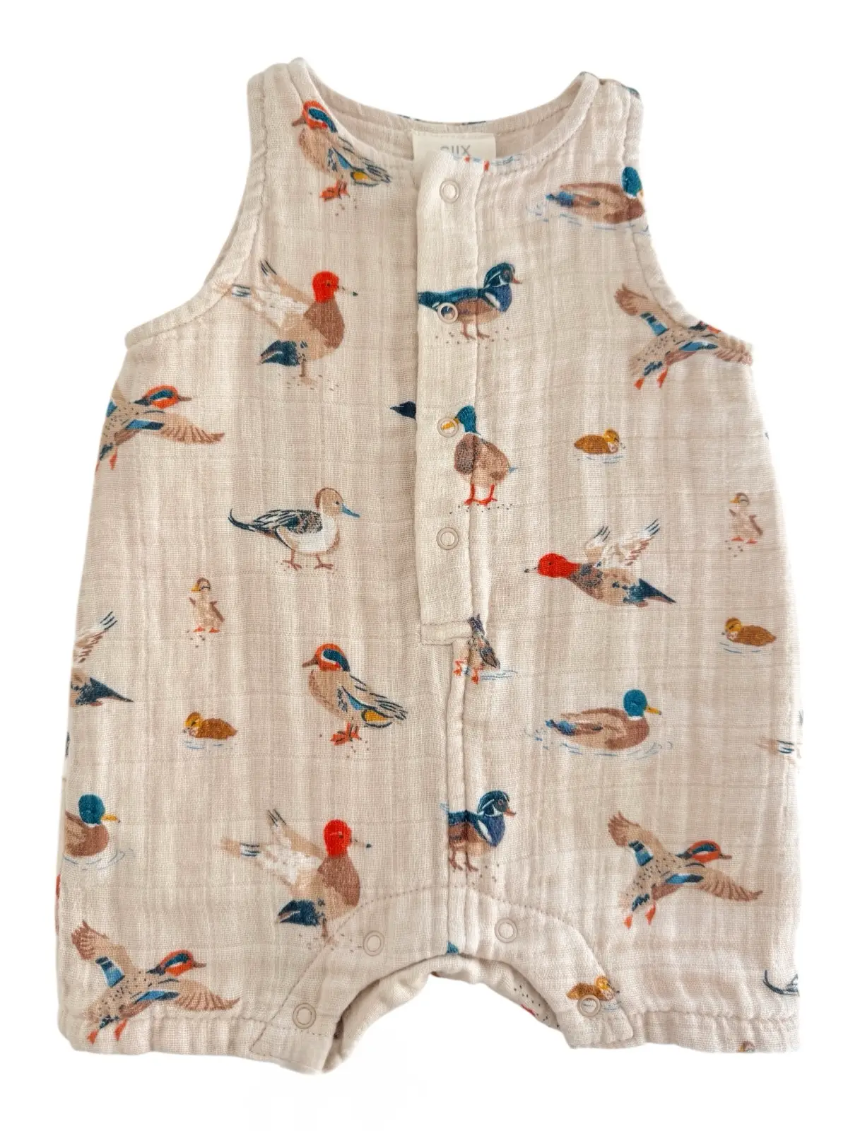 SIIX Collection The Mallard Meadow Shortie Romper - Baby One-Pieces