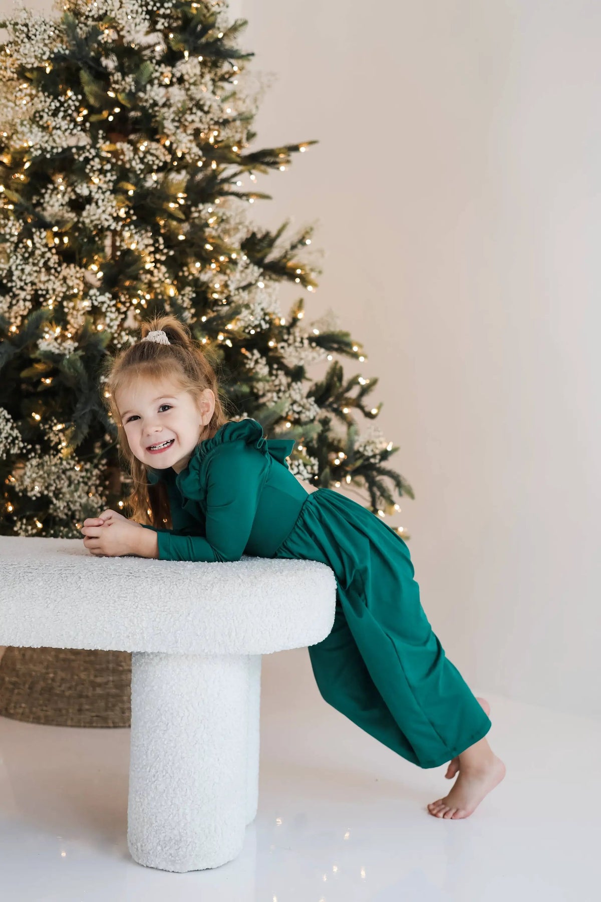 Celebrate Your Tribe Celebrate Your Tribe - Emerald Long Sleeve Jumpsuit: 6-12 month -