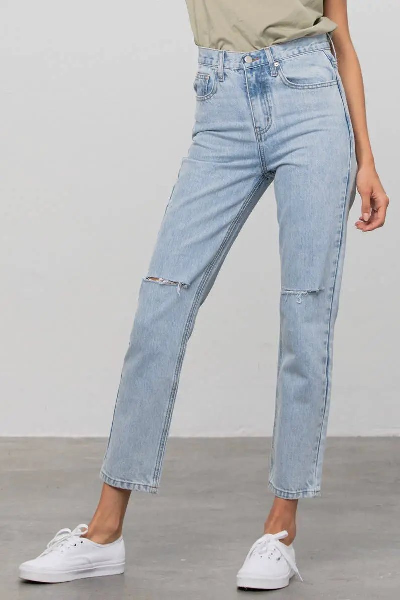 Insane Gene USA The Everyday Edge High-Waist Tapered Jeans - Jeans