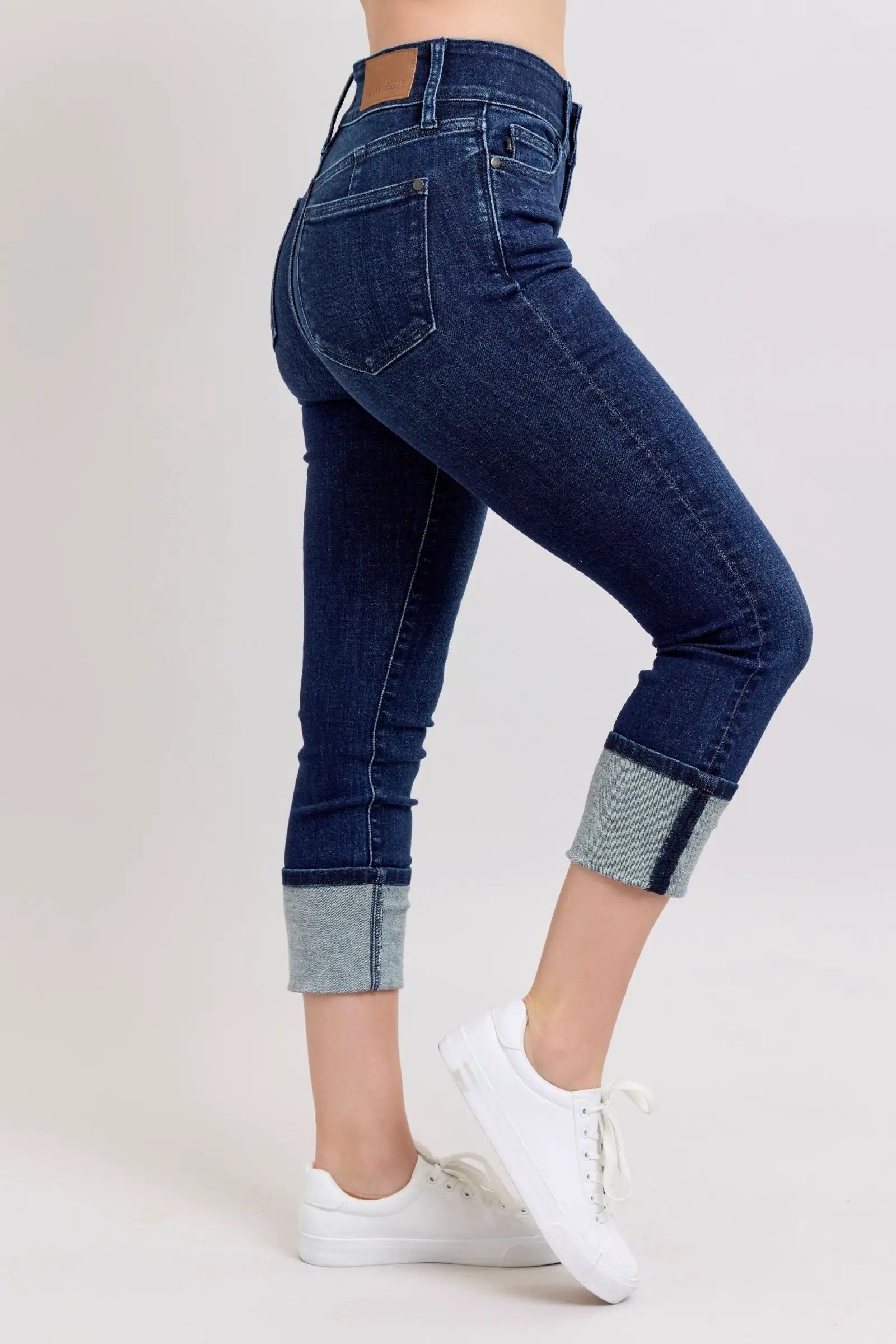 Judy Blue Judy Blue High Waist Double Waistband Capri - Jeans Judy Blue High Waist Capri