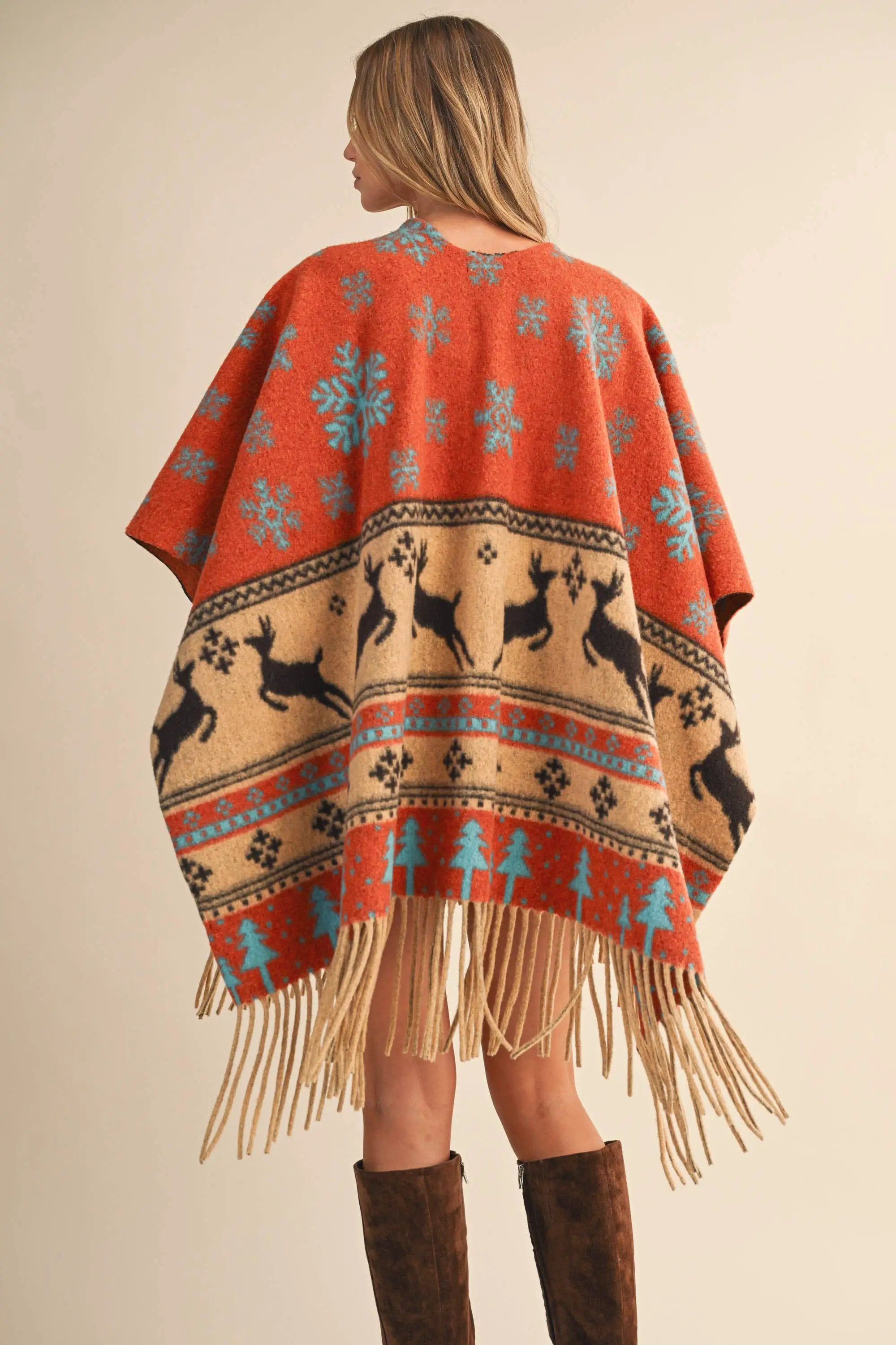 Klesis The Fireside Frontier Fringe Cape - Capes