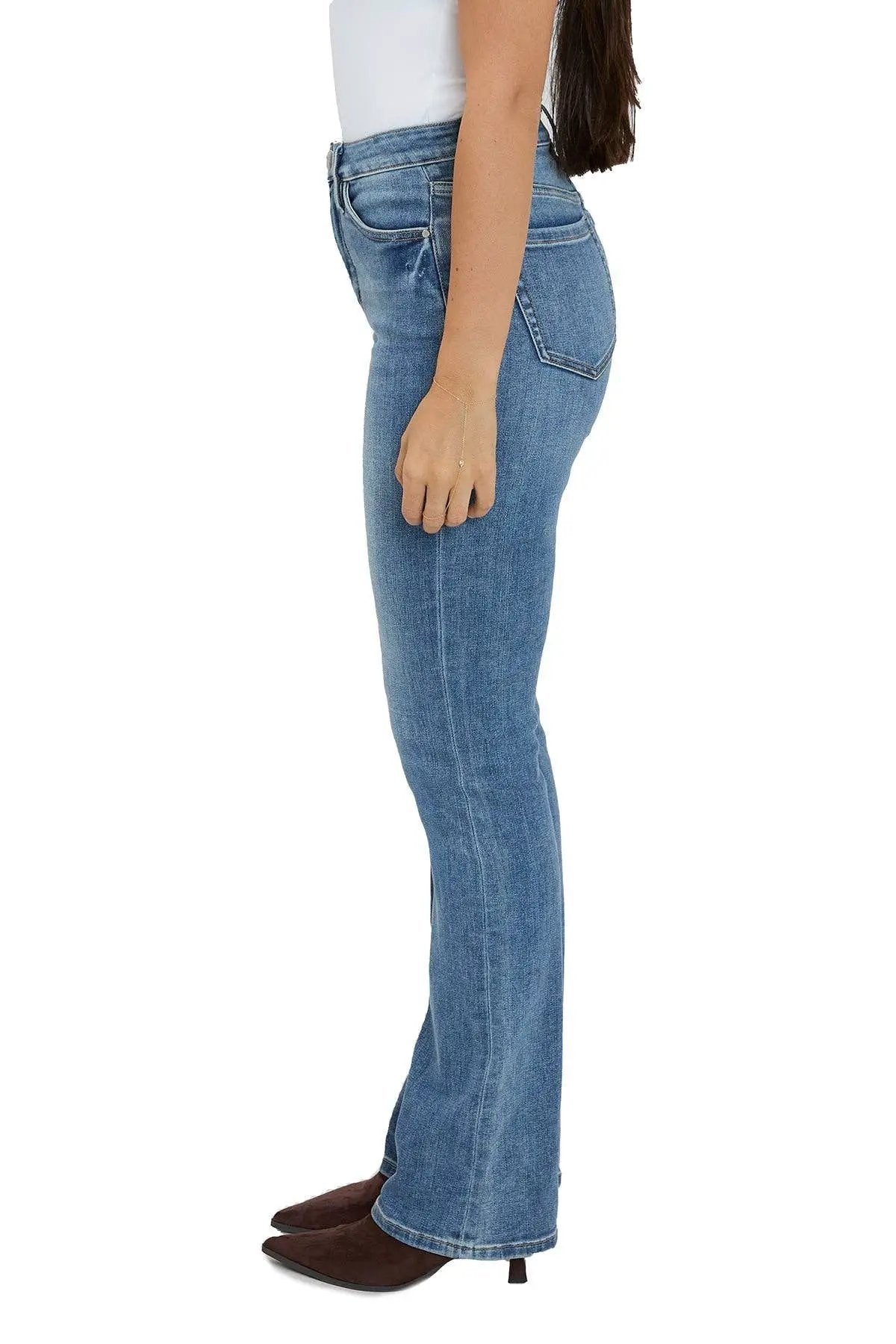 RFM Mia High Rise Medium Wash Essential Slim Bootcut Jeans - Inseam Program: LONG - Jeans