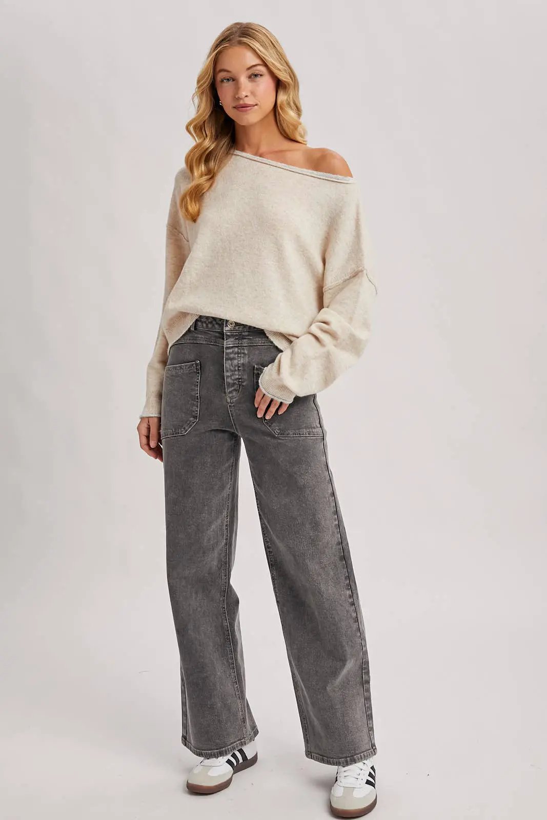 Bluivy The Soft Spoken Boatneck Pullover - Sweaters