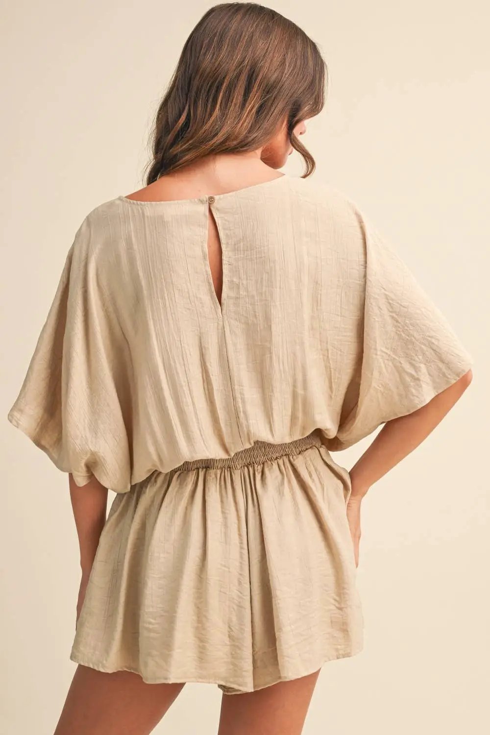 Klesis The Sandstone Breeze Crinkle Flutter Romper - One-Pieces