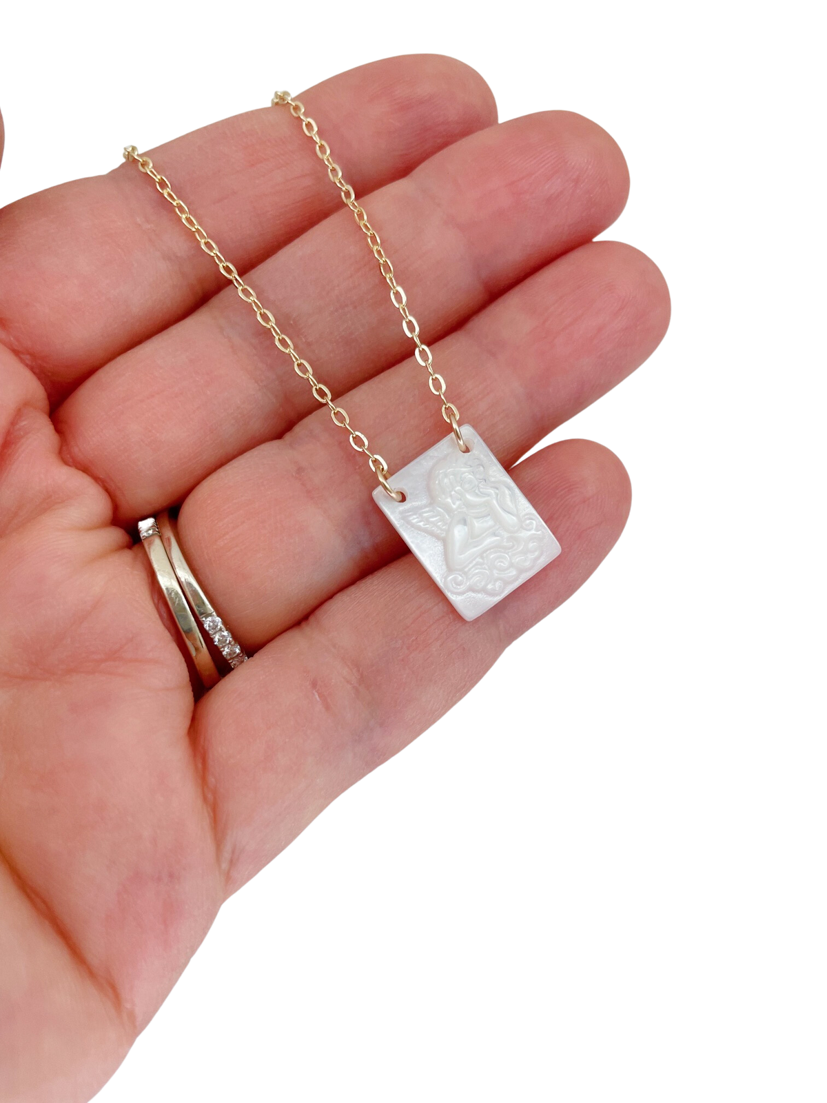 Laalee Jewelry Angel Necklace, Pearl Jewelry, Religious Mothers Day Gift - Necklaces
