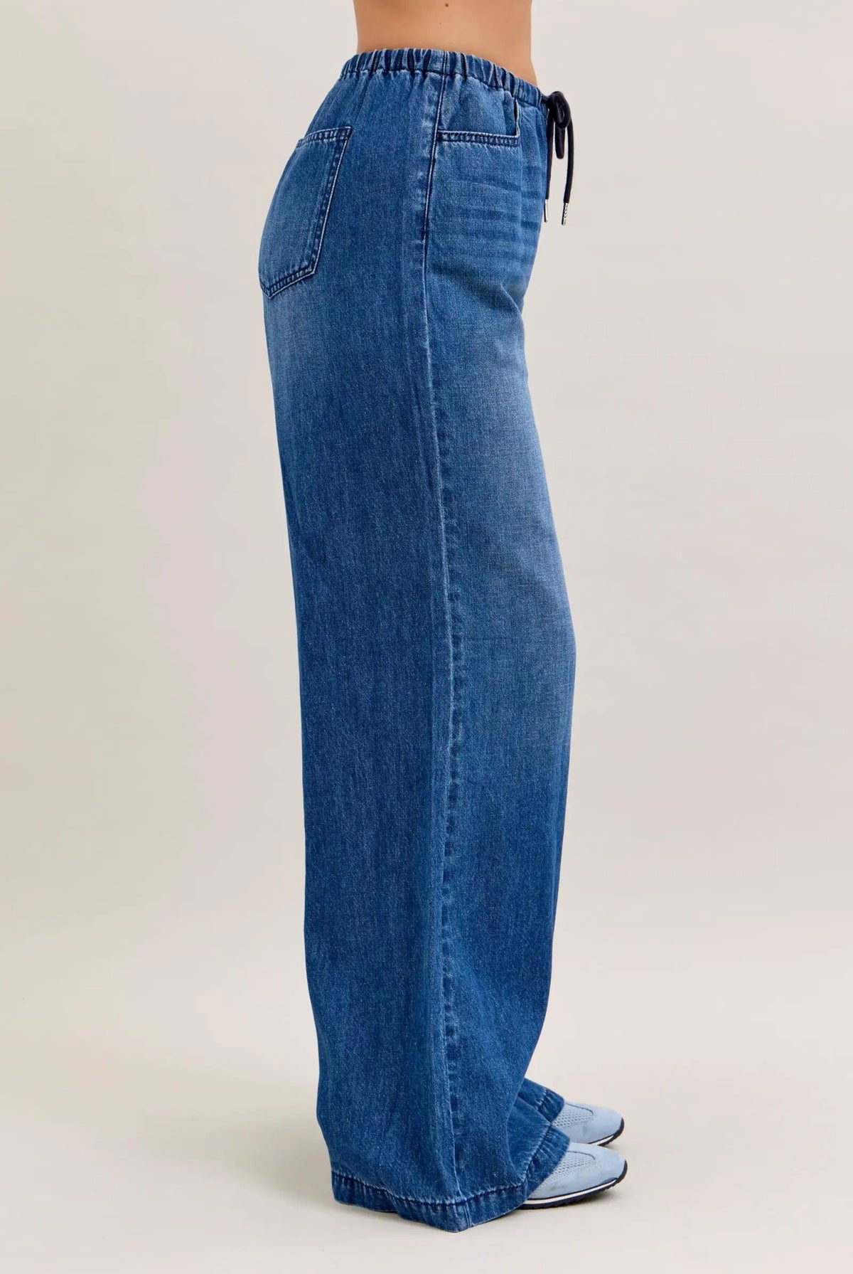 Judy Blue The Easy Breezy High Waist Featherweight Palazzo Pants - Jeans