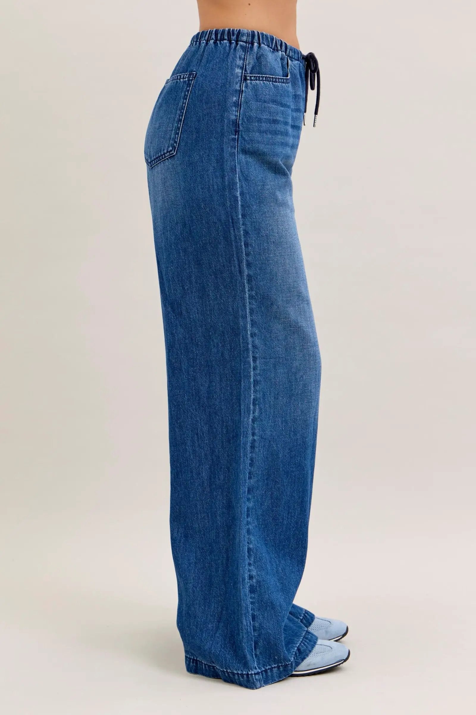 Judy Blue The Easy Breezy High Waist Featherweight Palazzo Pants - Jeans