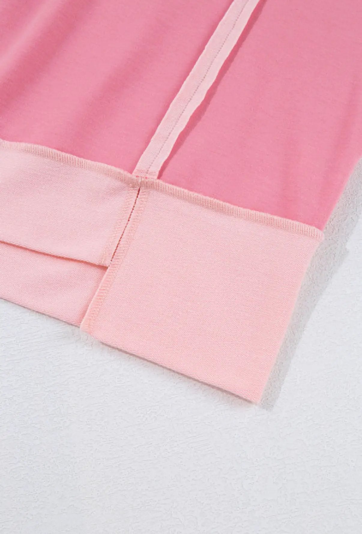 Grateful Threads Boutique Peach Blossom Half Sleeve Raw Seam High Low Side Split Top - Clothing Tops Peach Blossom Half Sleeve Raw Seam High Low Side Split