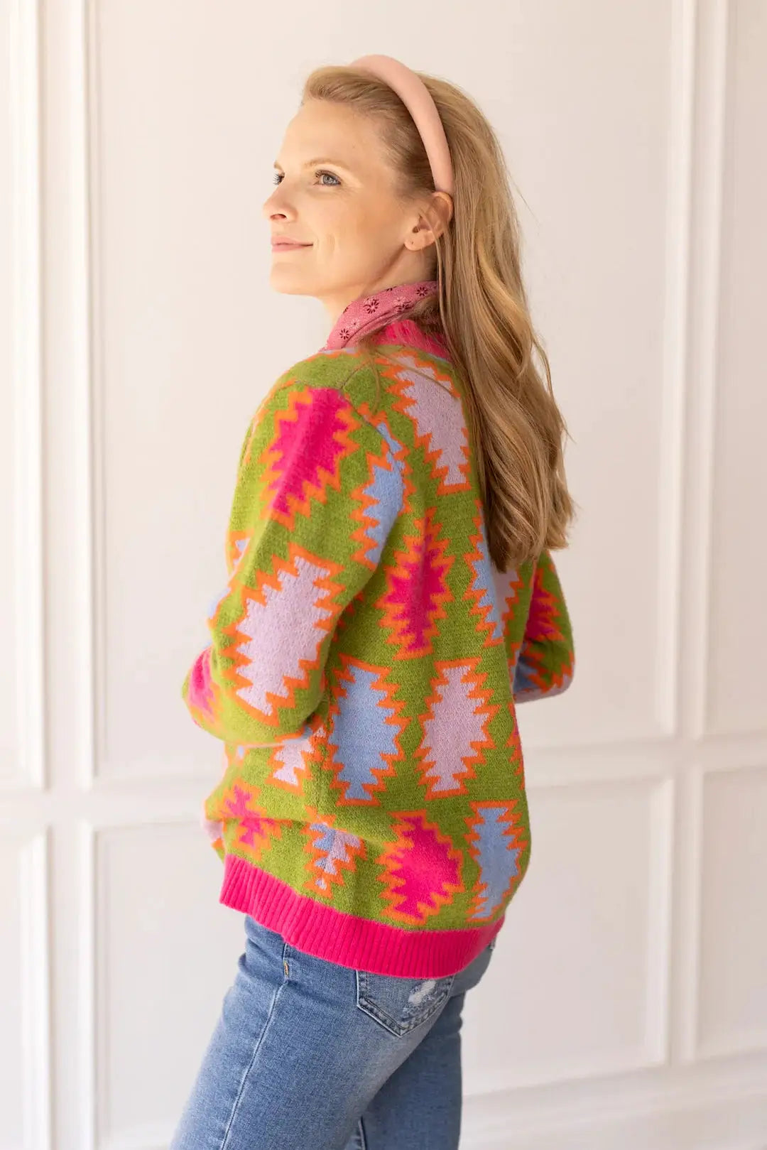 Grace & Emma Electric Vibes Aztec Cardigan - Cardigans