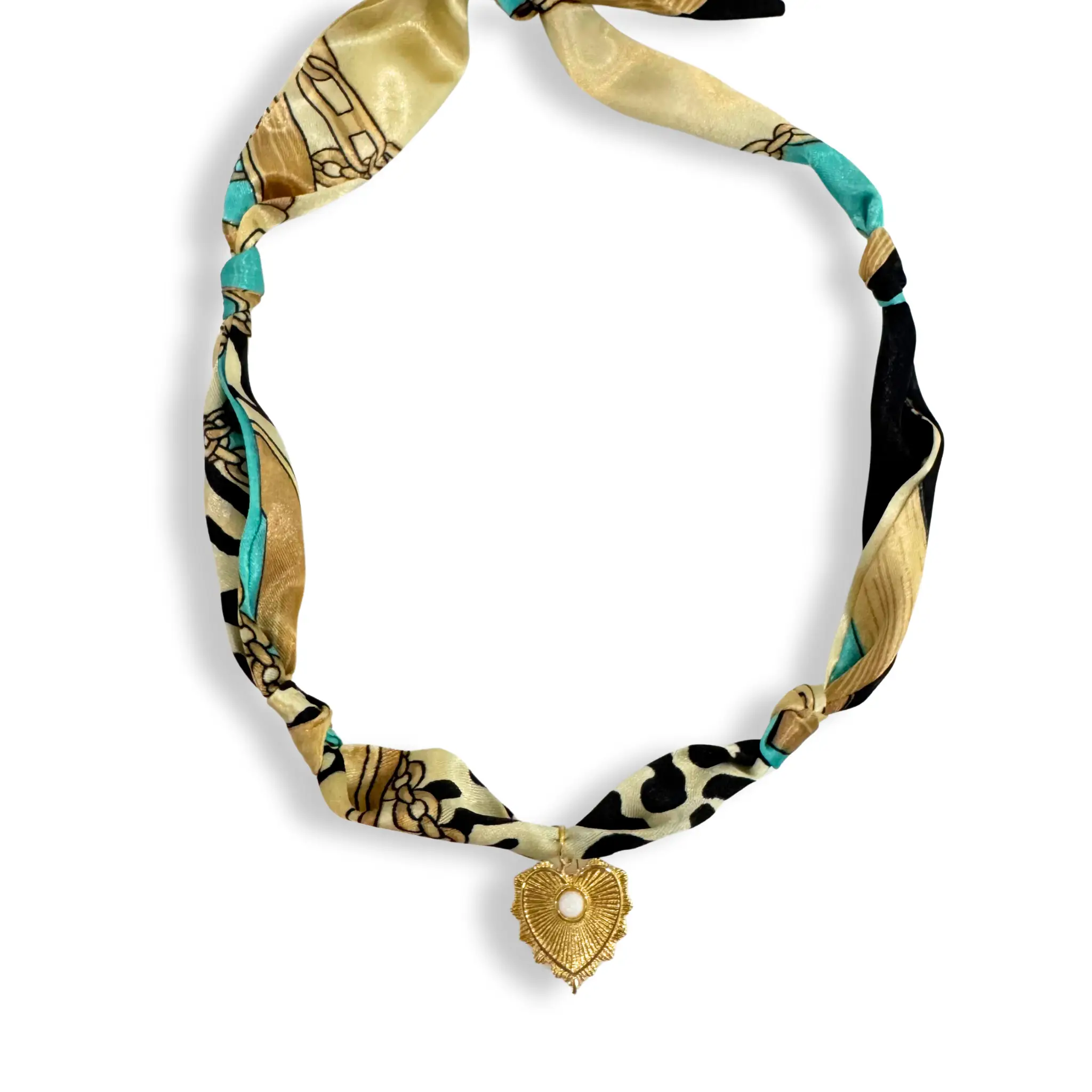 Savvy Bling Satin Scarf Charm Necklaces - Necklaces