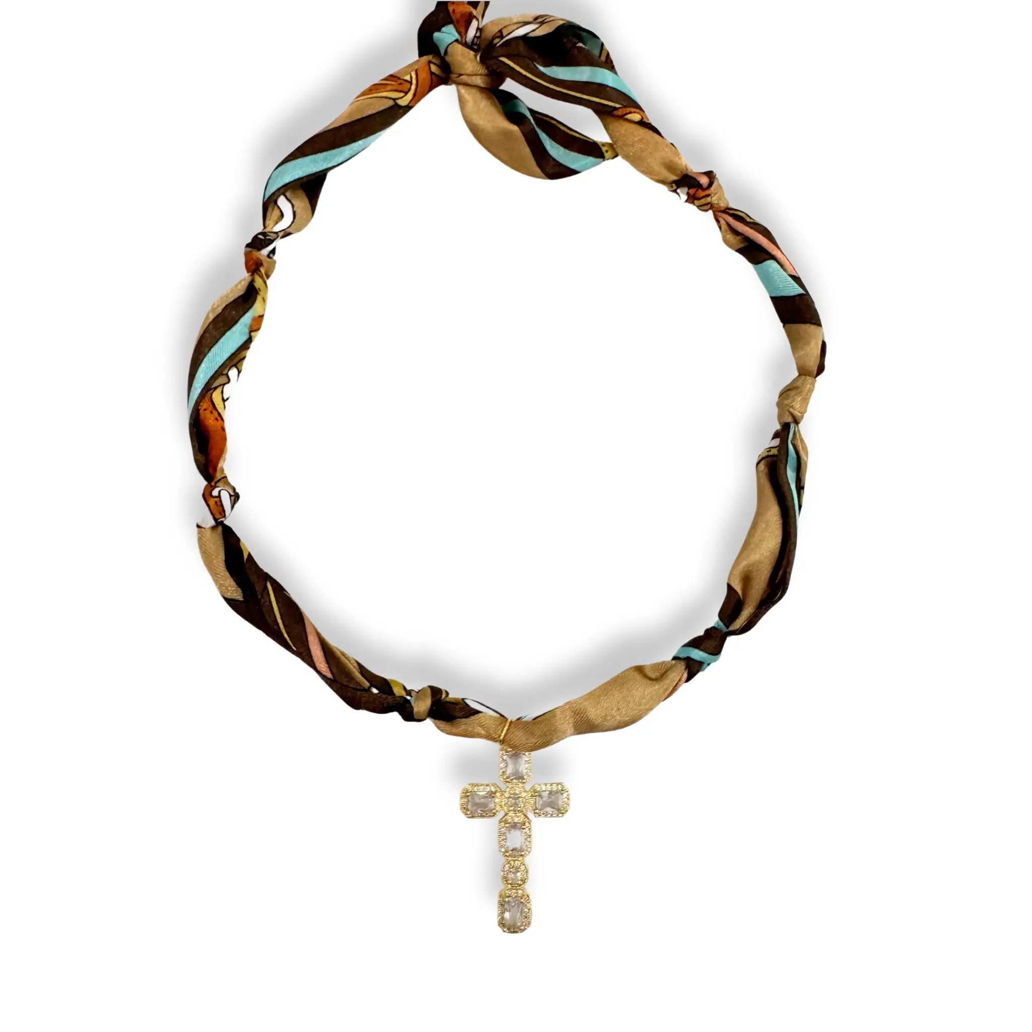 Savvy Bling Satin Scarf Charm Necklaces - Necklaces