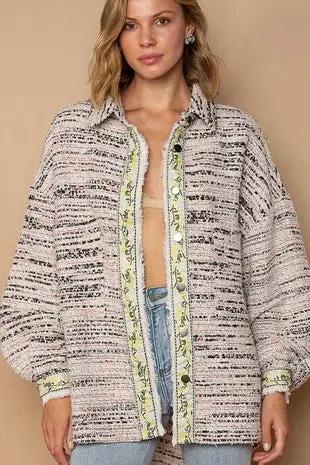 POL POL Tweed Jacket - Coats & Jackets