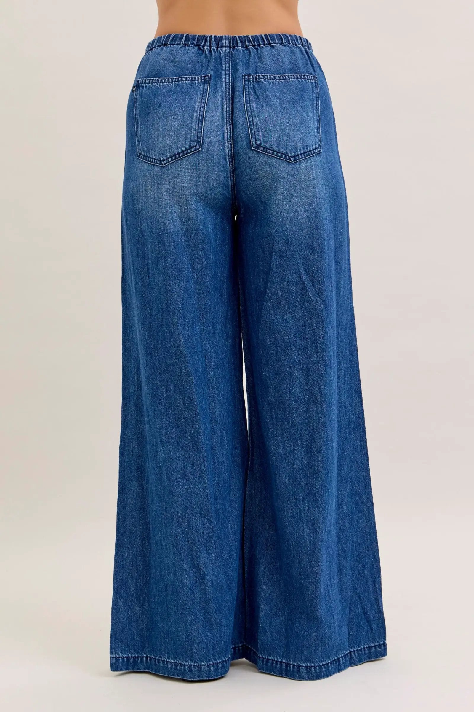 Judy Blue The Easy Breezy High Waist Featherweight Palazzo Pants - Jeans