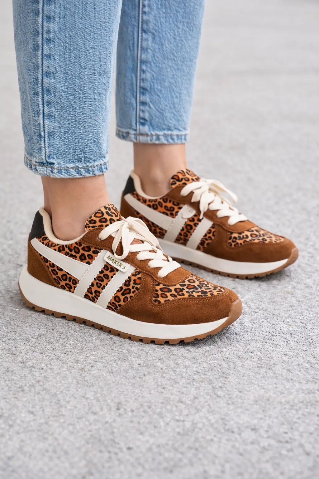 Maker's Shoes The Wild Pace Leopard Retro Sneaker - Sneakers